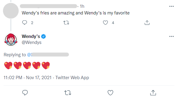 wendy's positive review answers