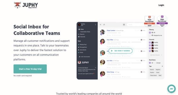 Juphy is an all-in-one customer service platform that helps you accelerate the customer support process by enabling you to manage all customer notifications and support requests over a single platform in real time.  