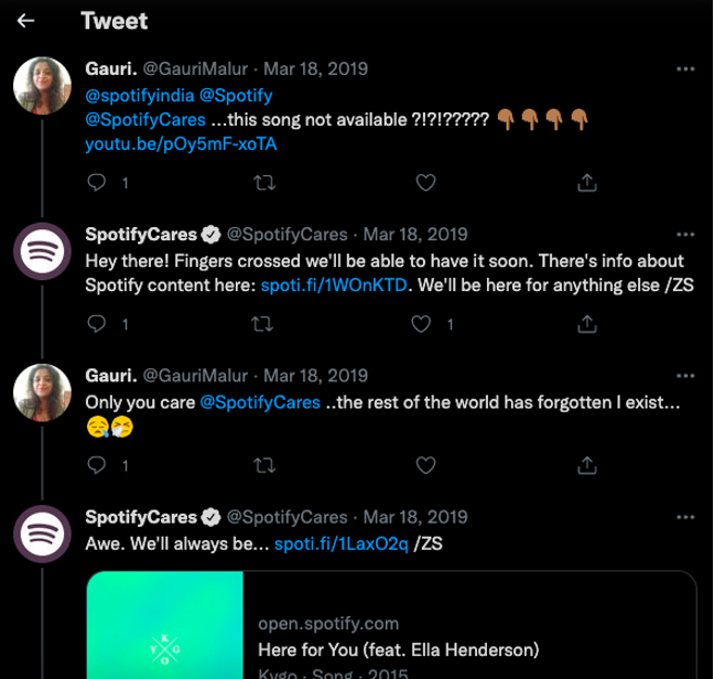Spotify-cares-customer-support-tweets