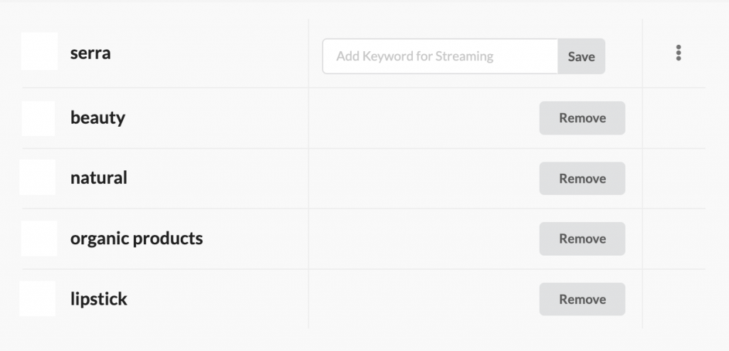 Juphy keyword tracking