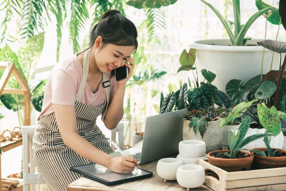 Thanking customers during the conversation makes them happy.