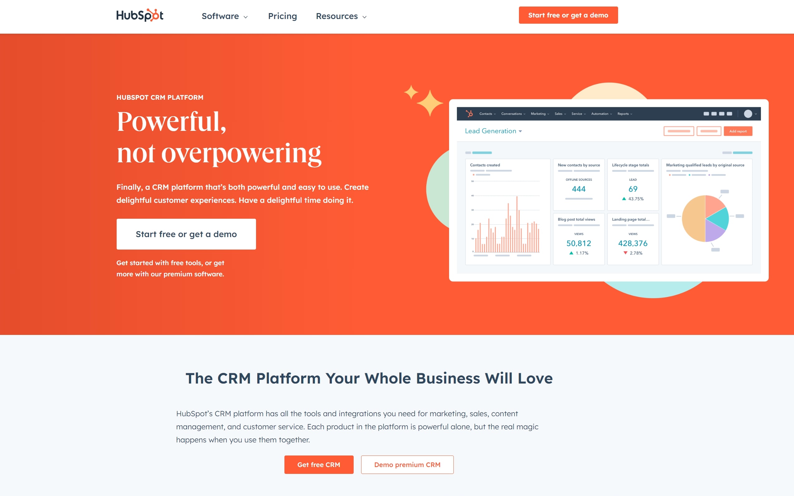 Hubspot Homepage