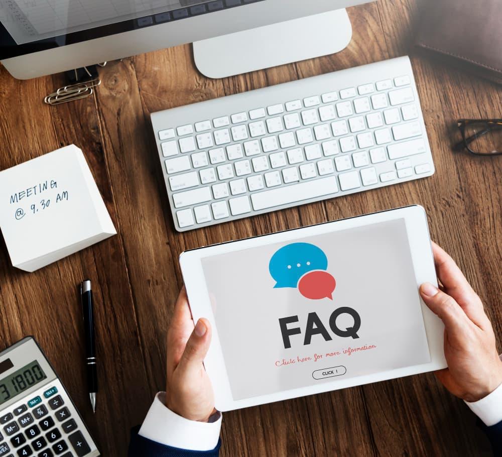 Each business website should include a FAQ page.