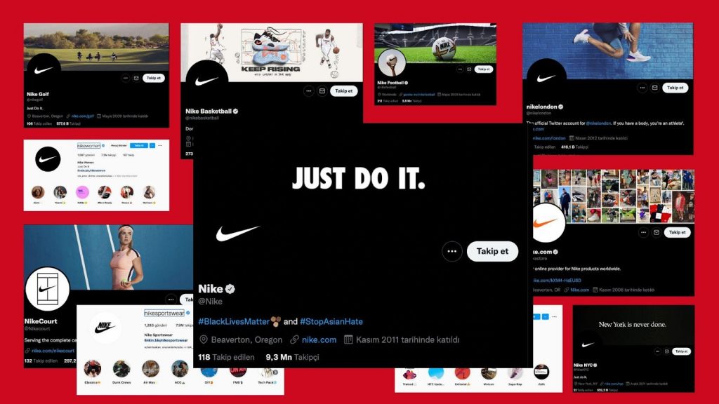 A small glimpse at Nike’s multiverse of athletics on social media.