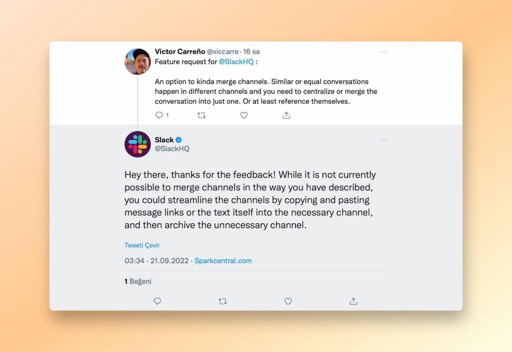 Slack customer success services on Twitter