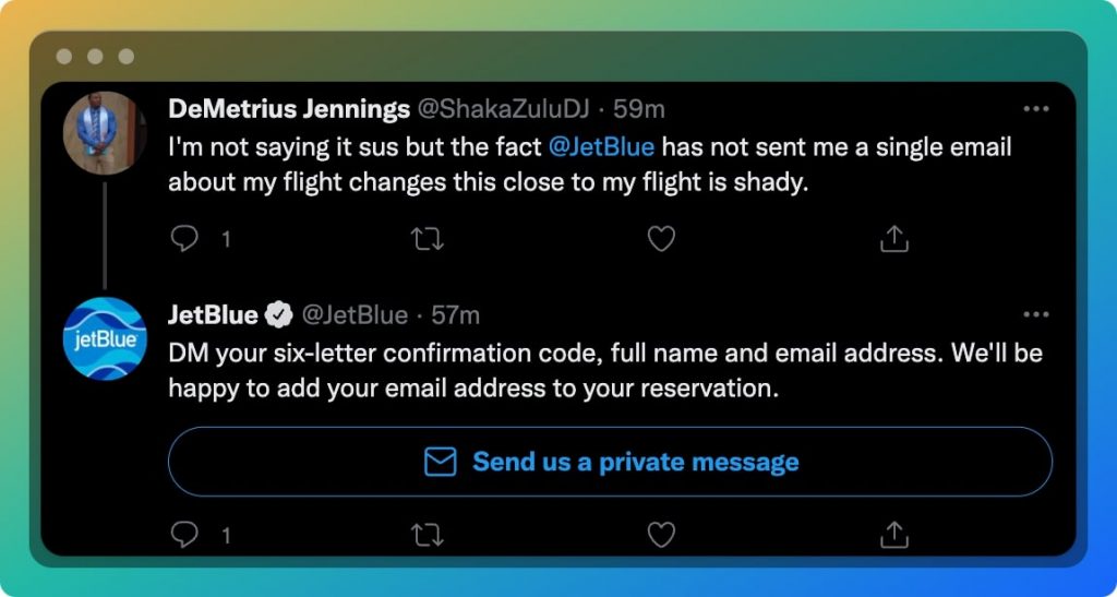 JetBlue’s Twitter Customer Service