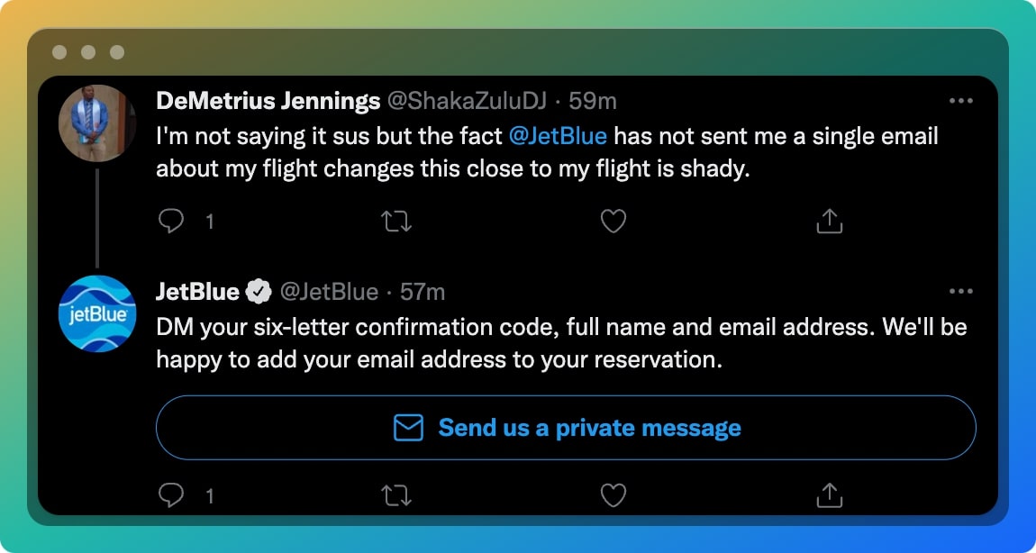 JetBlue’s Twitter Customer Service