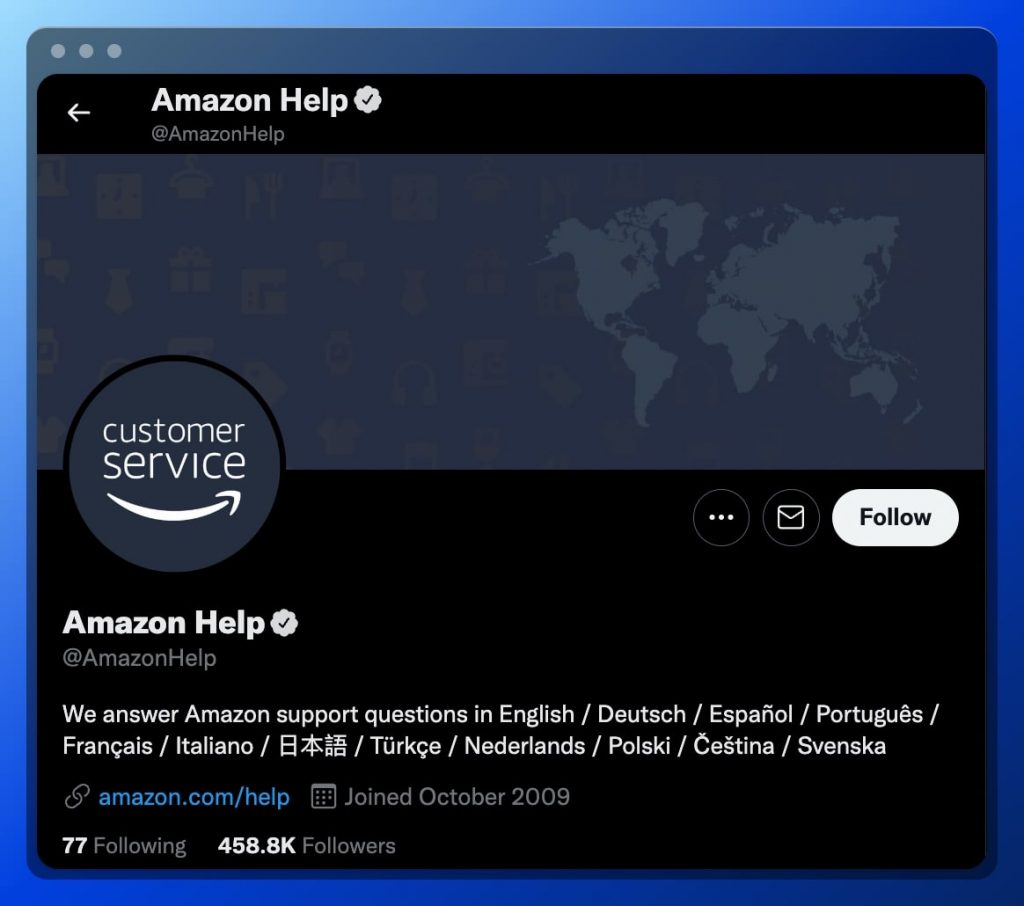 Amazon’s Twitter Customer Service