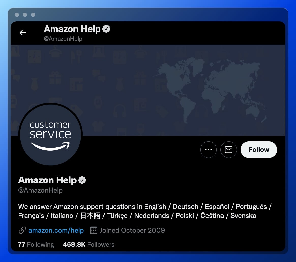 Amazon’s Twitter Customer Service