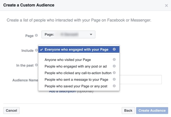 Create custom target audiences on Facebook.