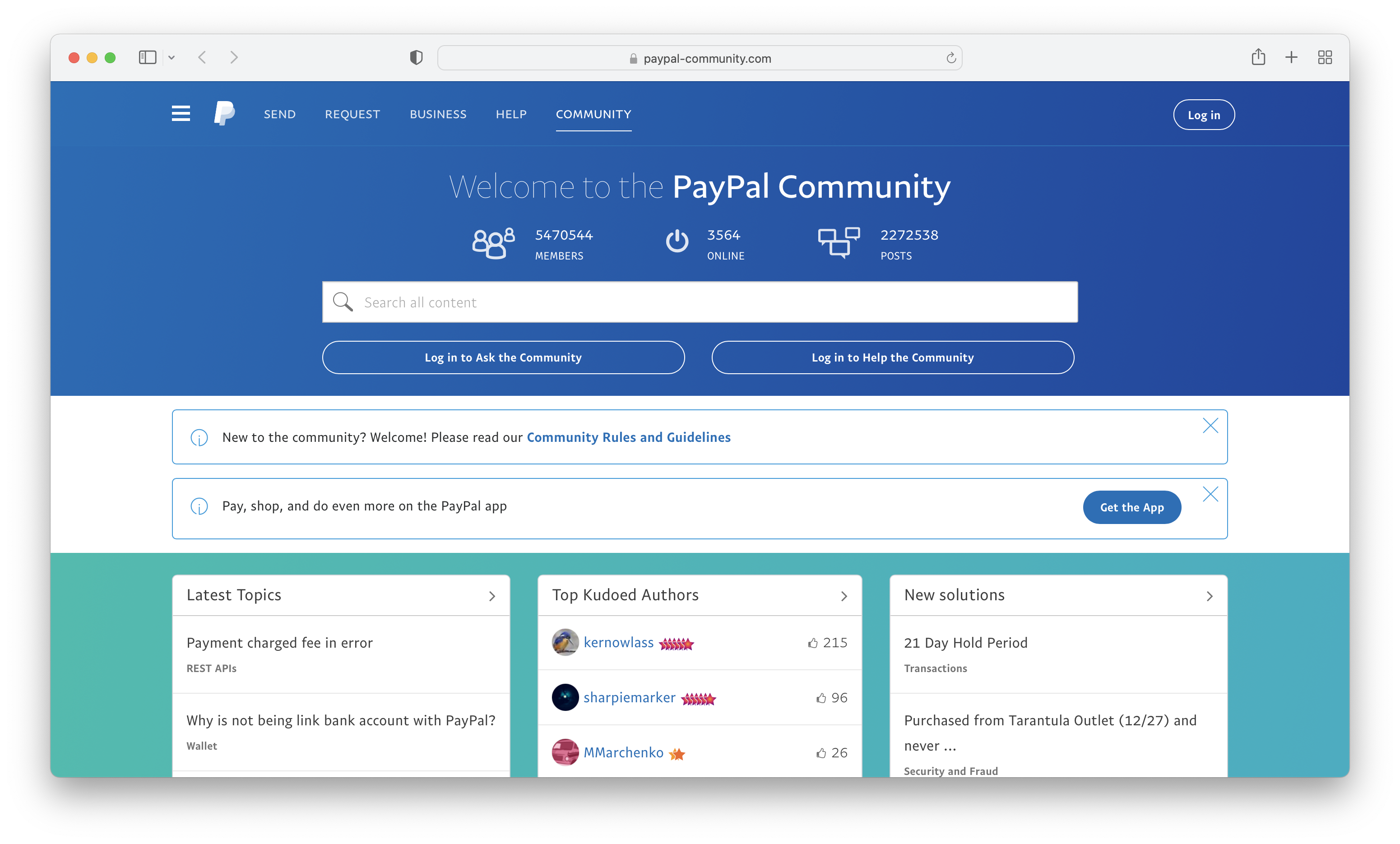 PayPal Community Forum