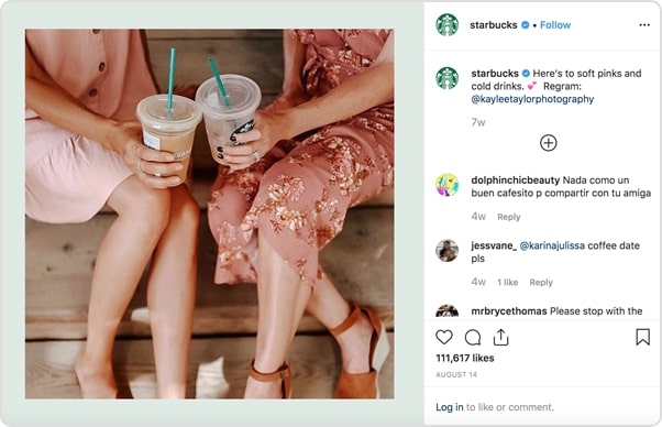 Social Media Automation Benefits and Tools, Starbucks example