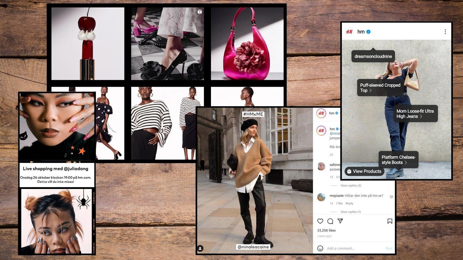 H&M is one of the first fashion brands that embraced social commerce.