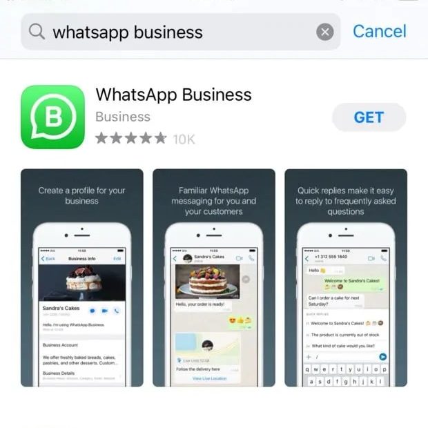 WhatsApp Business app is available for free download from the App Store or Google Play. You can also download it via WhatsApp’s site.