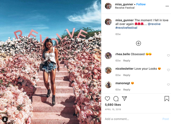 Online clothing retailer Revolve has been using influencer marketing as a crucial part of growing its brand. 