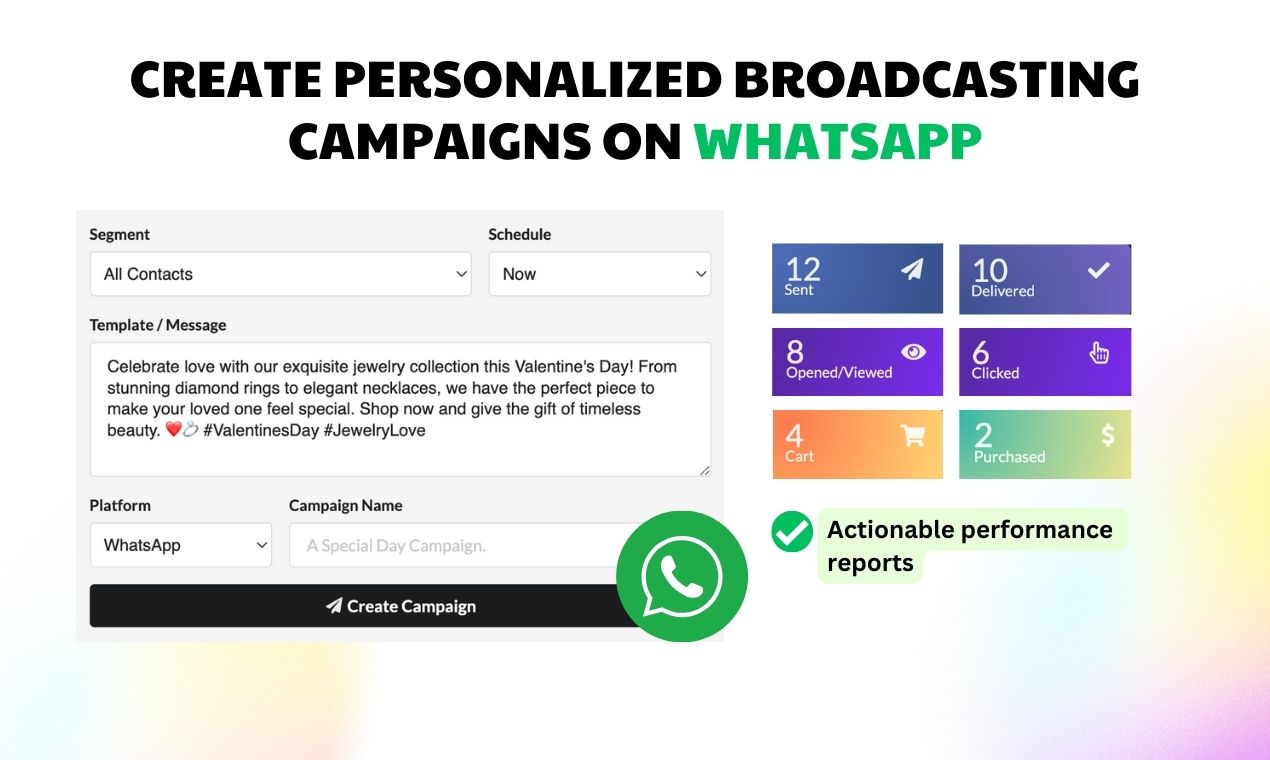 With Juphy's Freemium Plan, you are well on your way to establishing a dynamic presence on WhatsApp and reaching out to your audience in an engaging, personalized manner​.