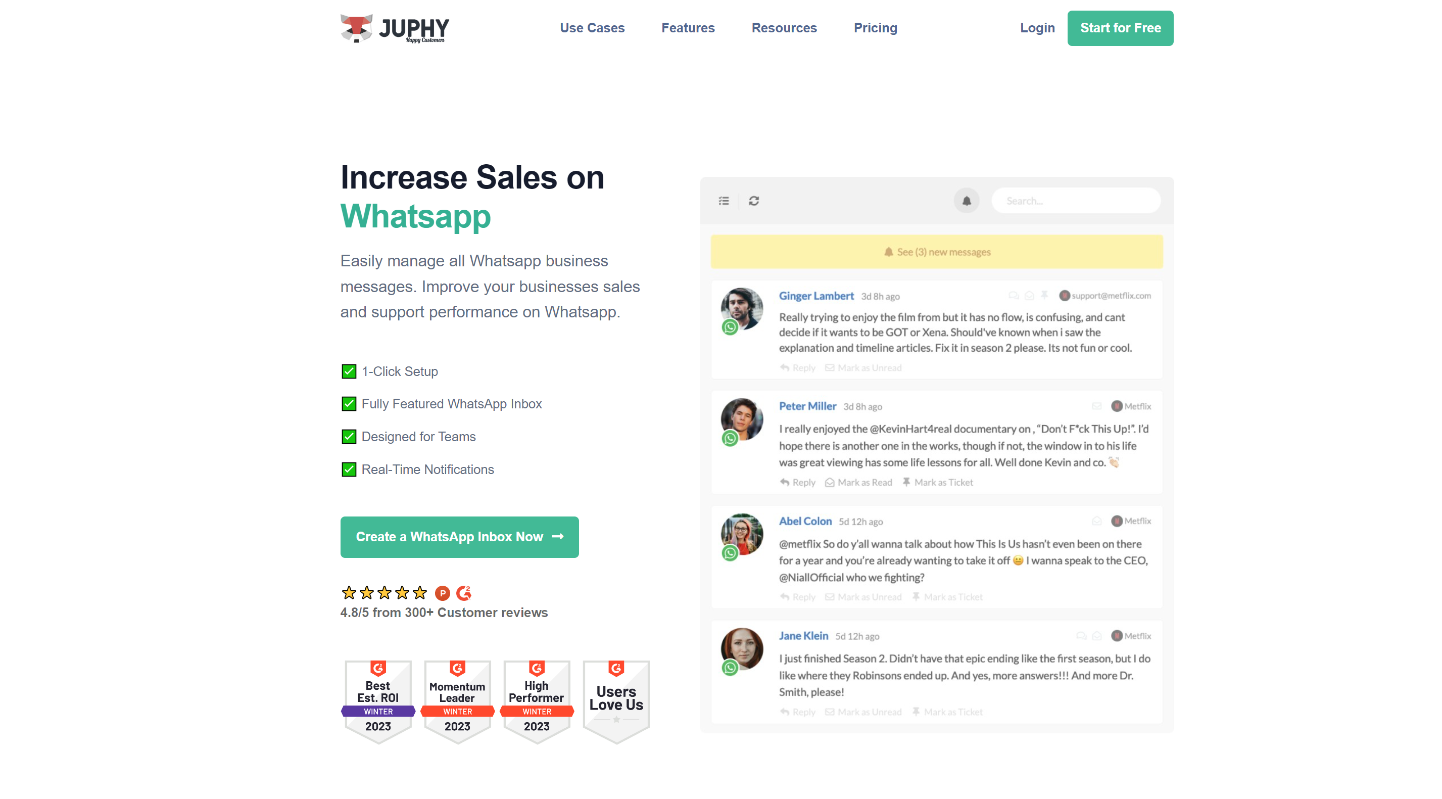 Juphy is a cost-effective WhatsApp marketing software and a management tool for other social media platforms.