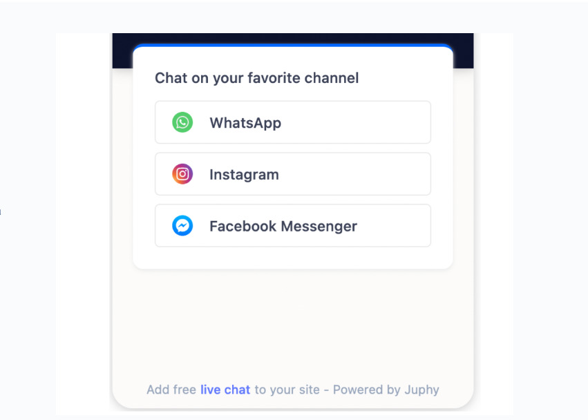 The live chat feature helps prospects on your website connect with you instantly.