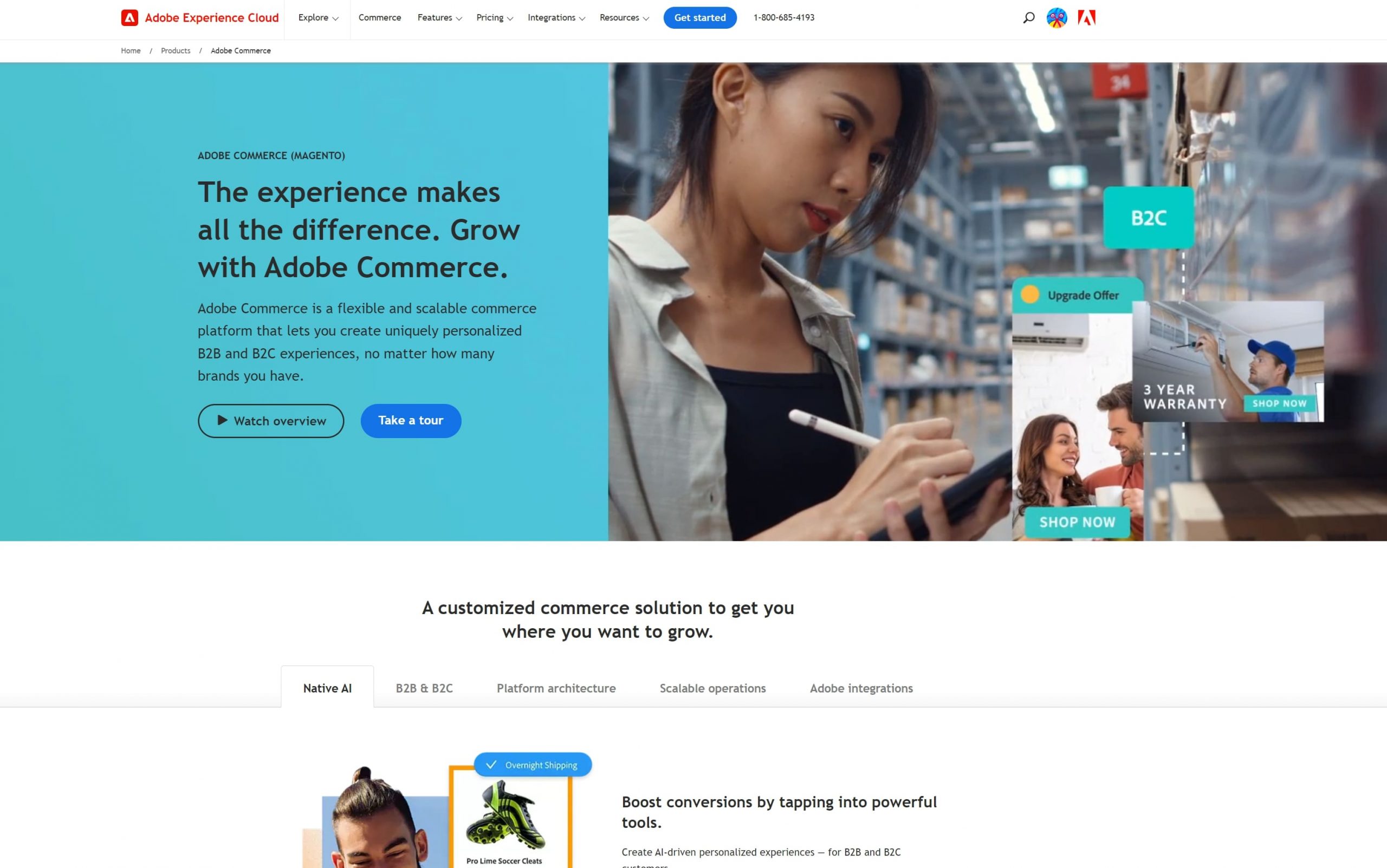 Adobe Commerce Magento Homepage