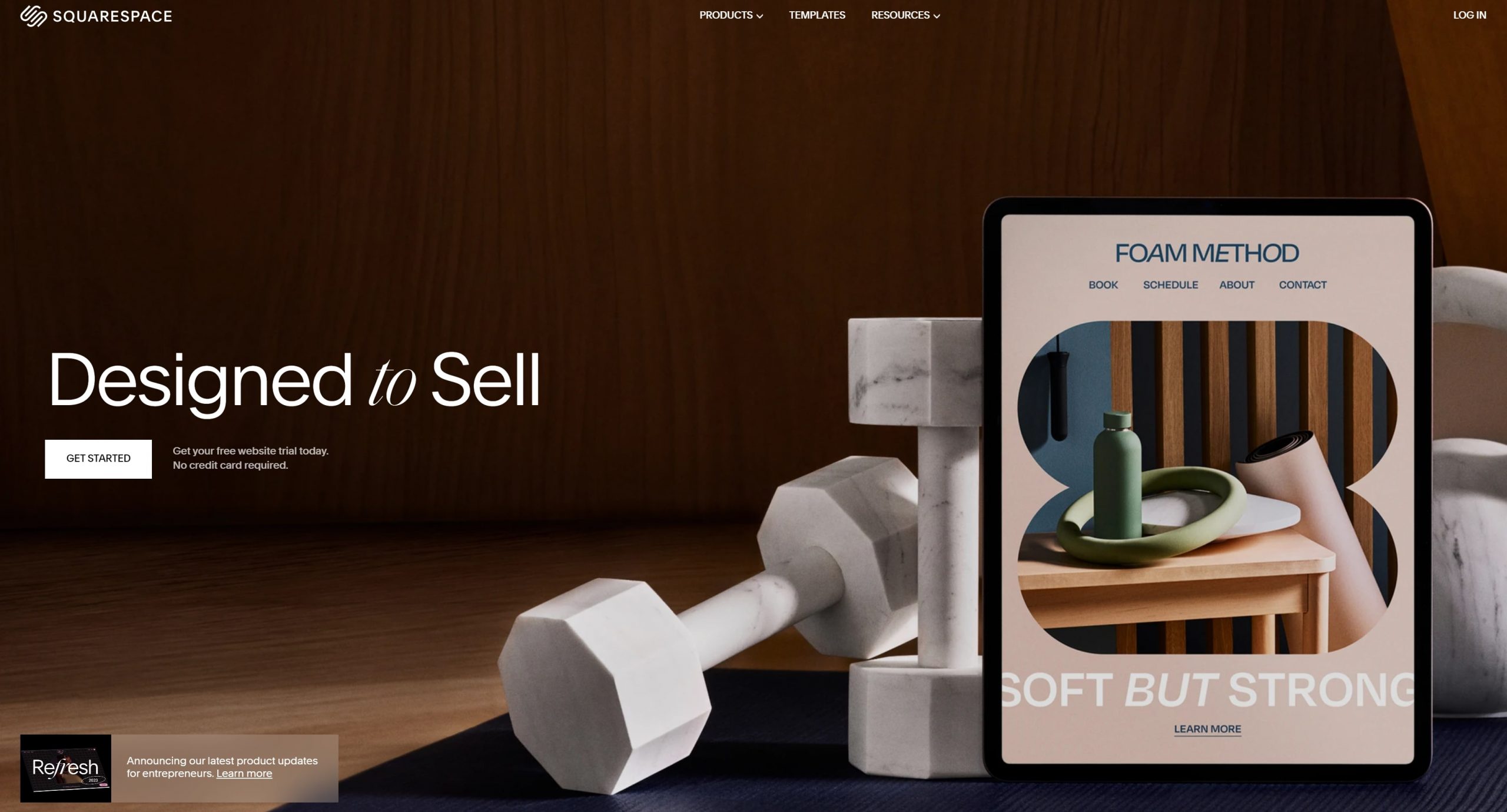 Squarespace Homepage