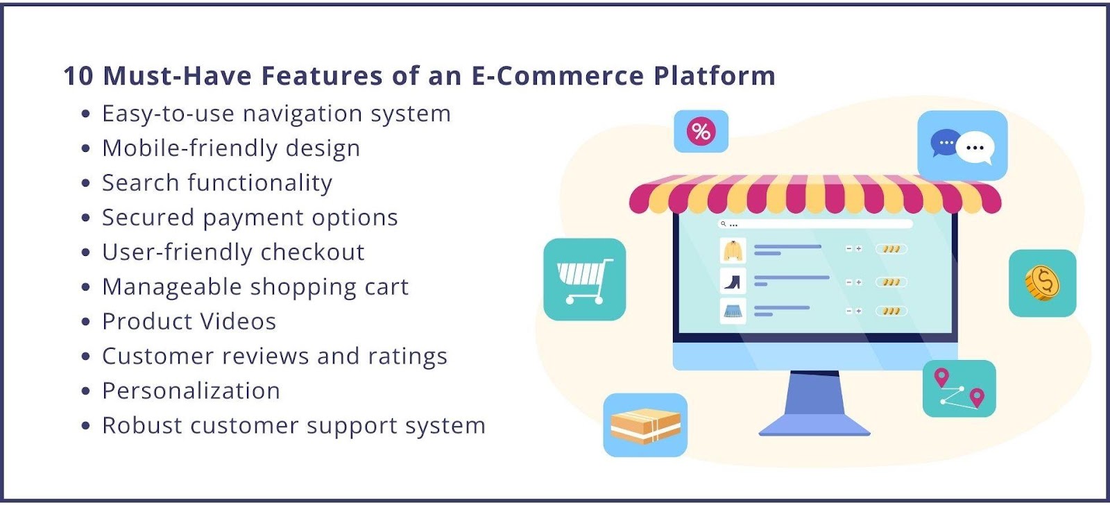 In 2023, every e-commerce platform should offer some basic functions.