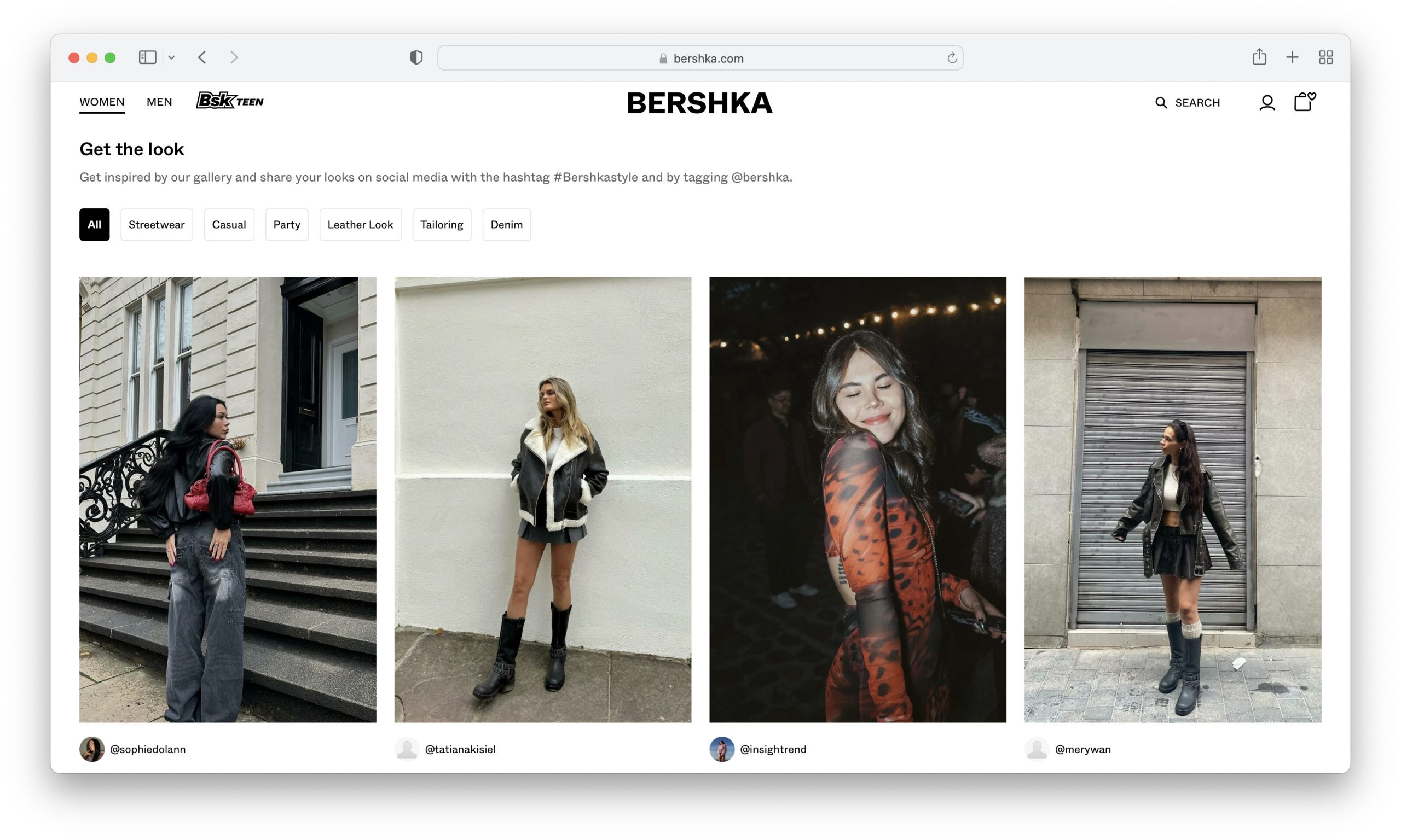 bershka user generated content example