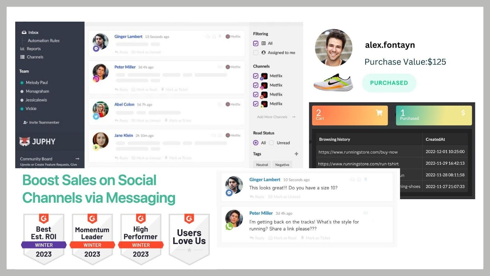 Discover Juphy’s new social selling features and make the most of your marketing efforts.