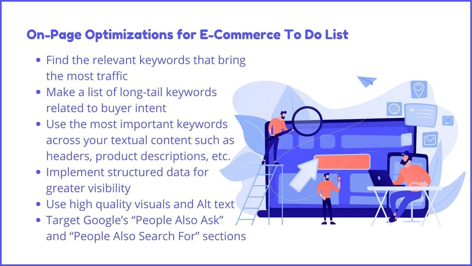 Note that the style and frequency you use the keywords in your content can make you a successful optimizer or a spammer.