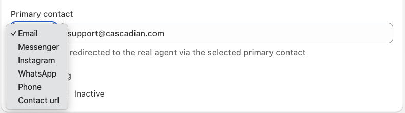 Juphy AI’s Primary Contact feature allows for a seamless handover to a human agent when needed.