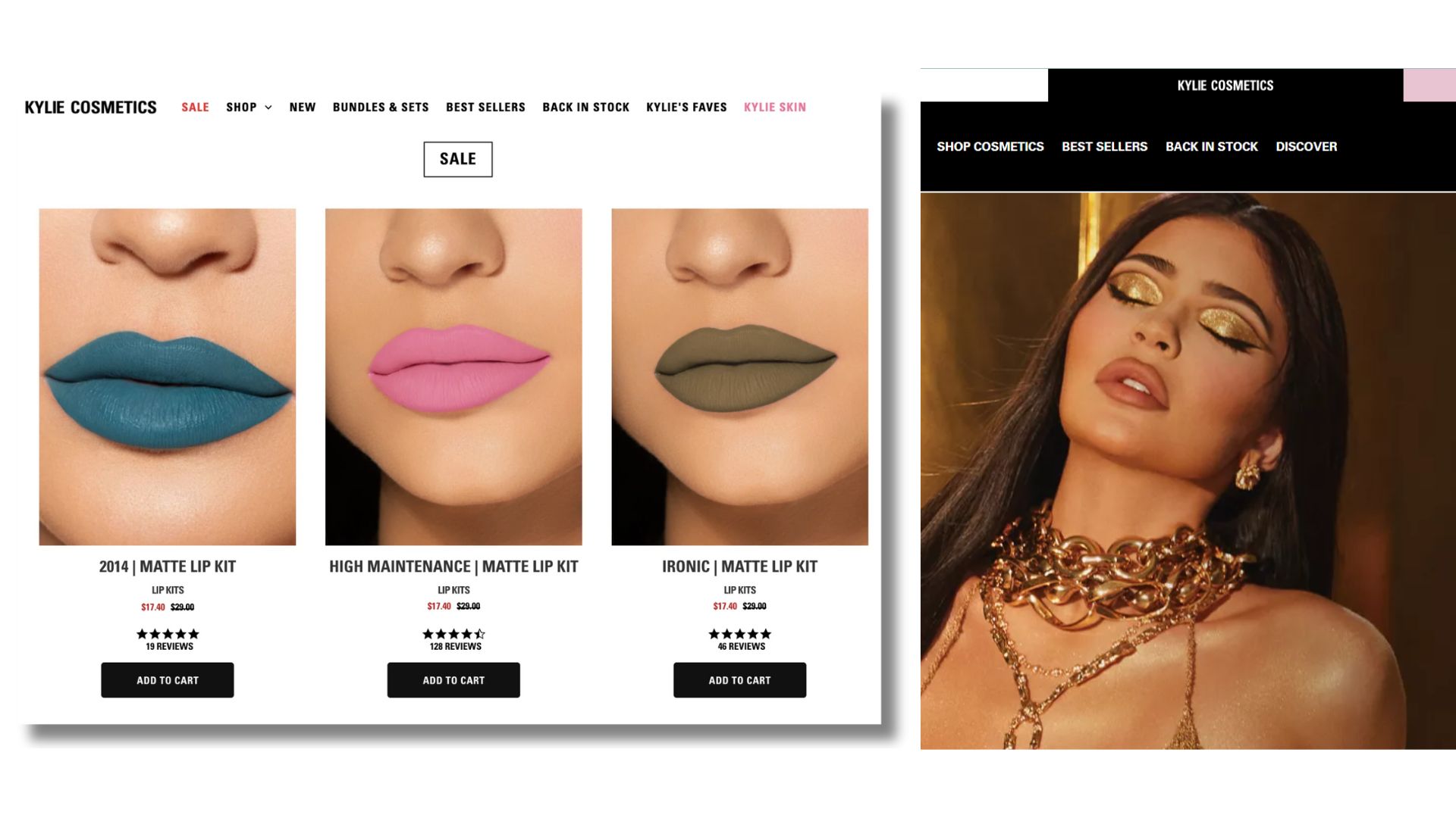 Kylie Cosmetics, by Kylie Jenner, is a prime example of how a Shopify store can flourish through strategic social media integration.