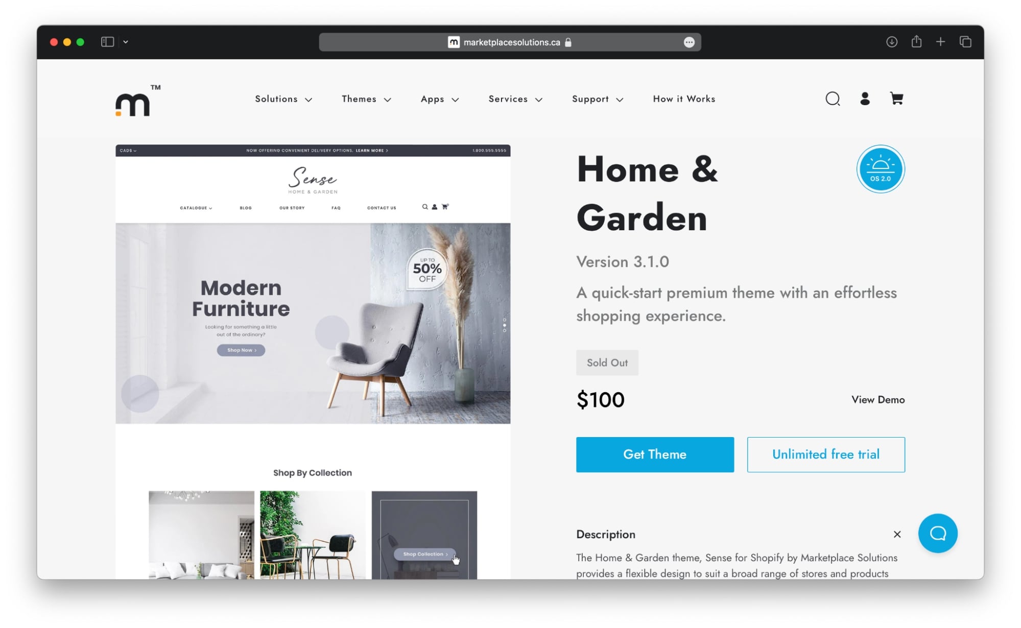 Home & Garden Shopify theme for home and garden online stores