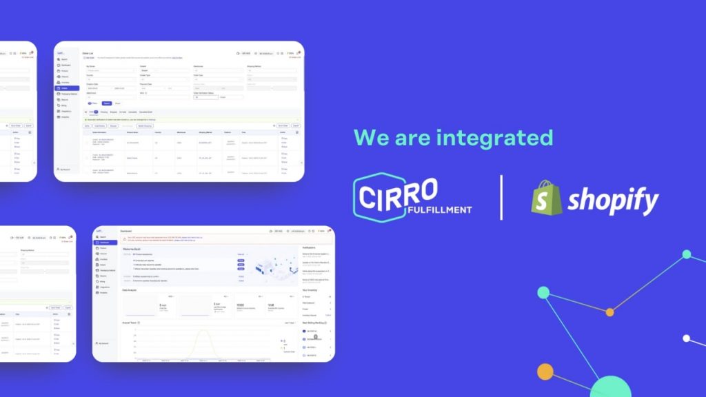 Cirro Fulfillment integrates with Shopify for optimized logistics management.