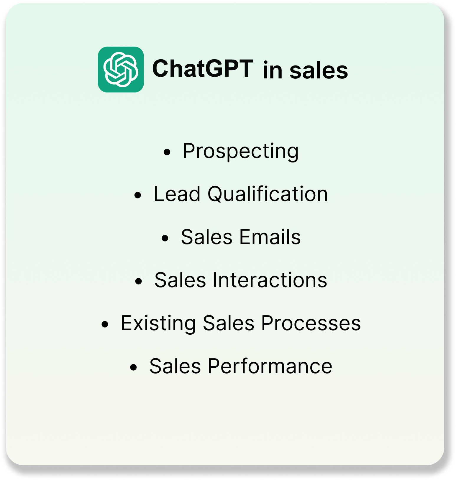 chatgpt in sales
