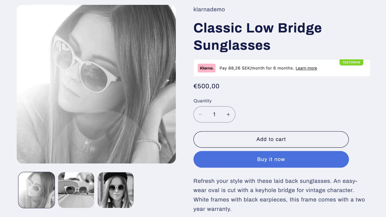 Klarna On-Site Messaging - Best Shopify Apps for Clothing Stores 