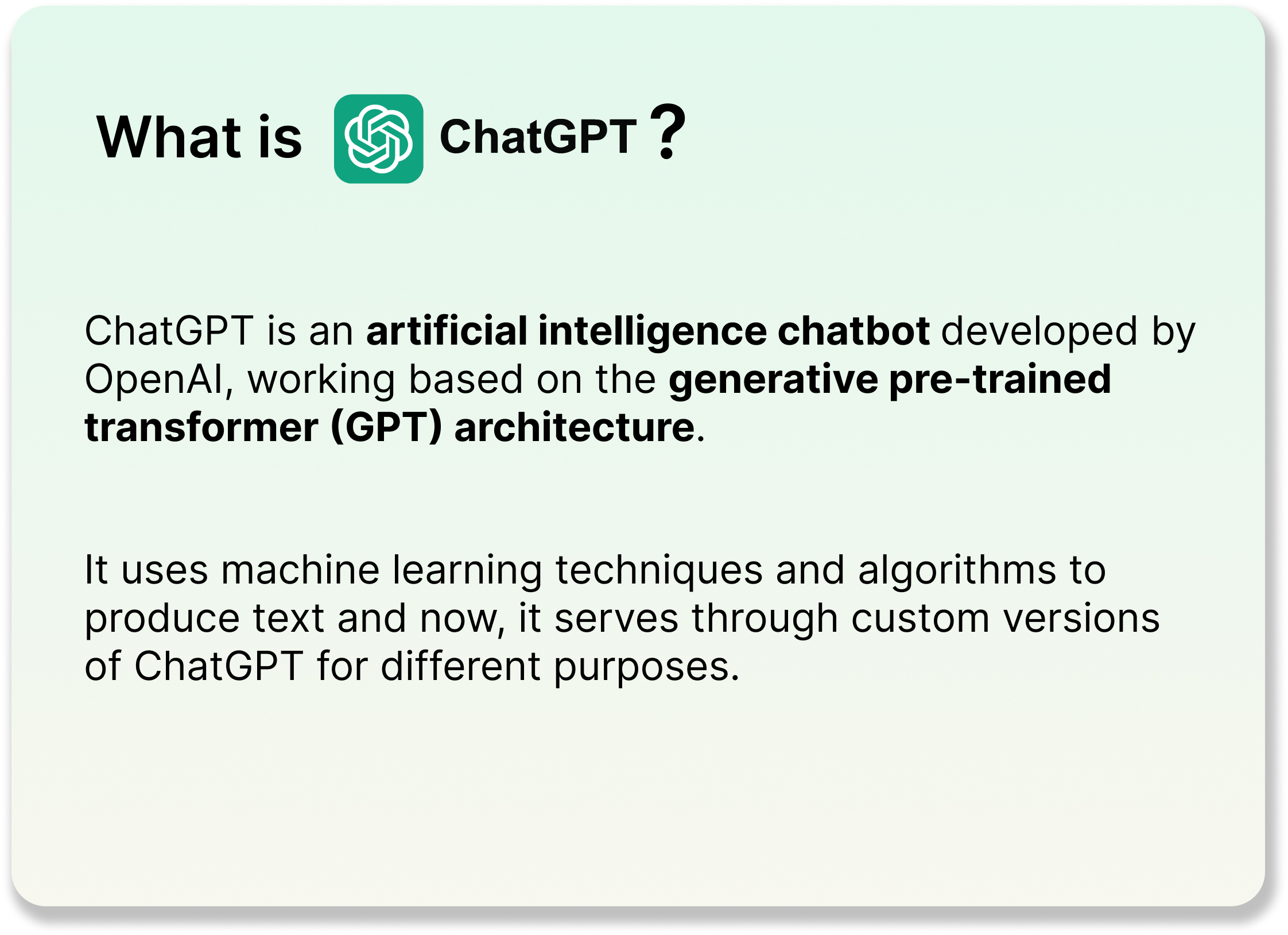 What is ChatGPT?