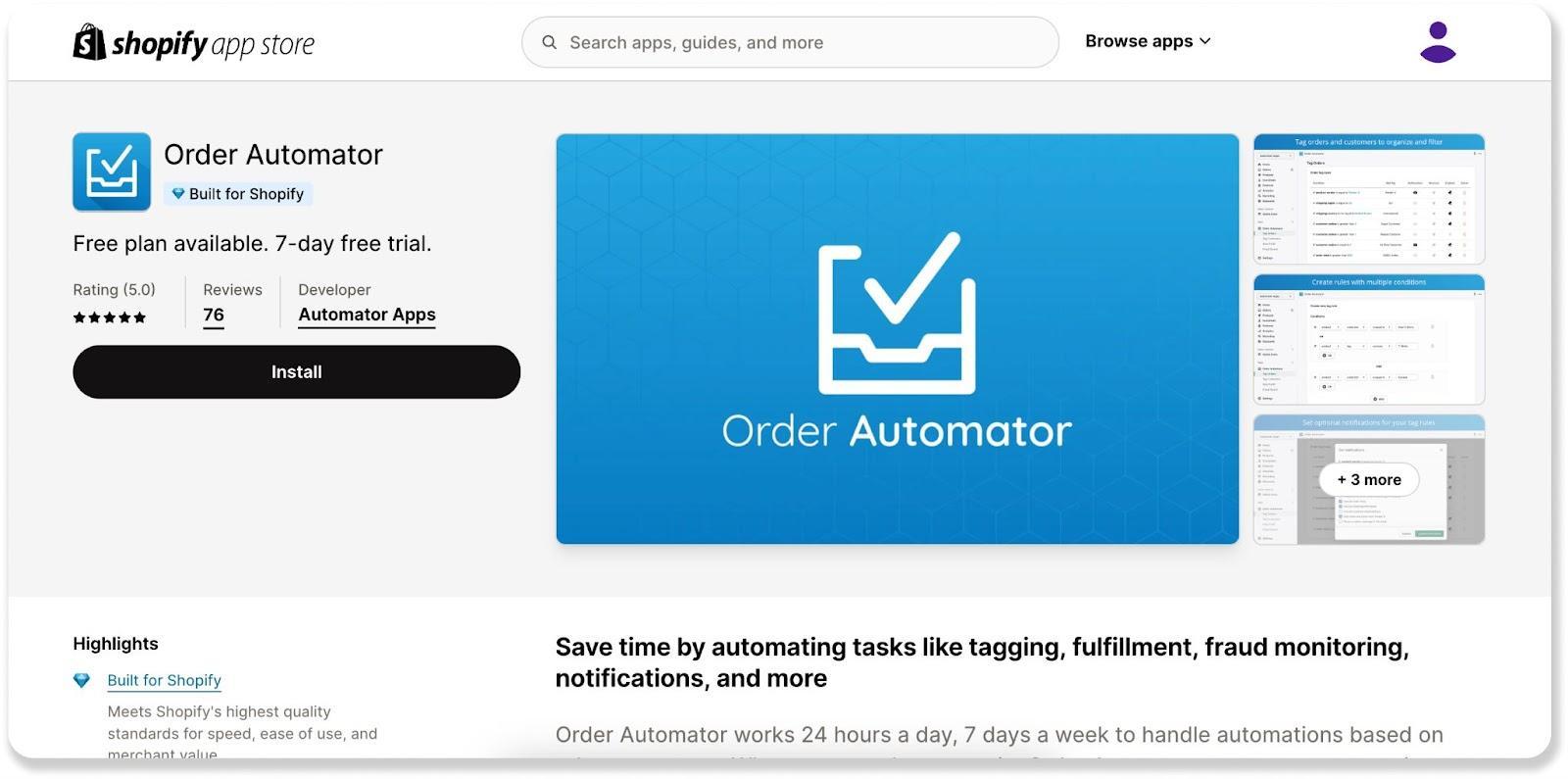 Order fulfillment automation for Shopify