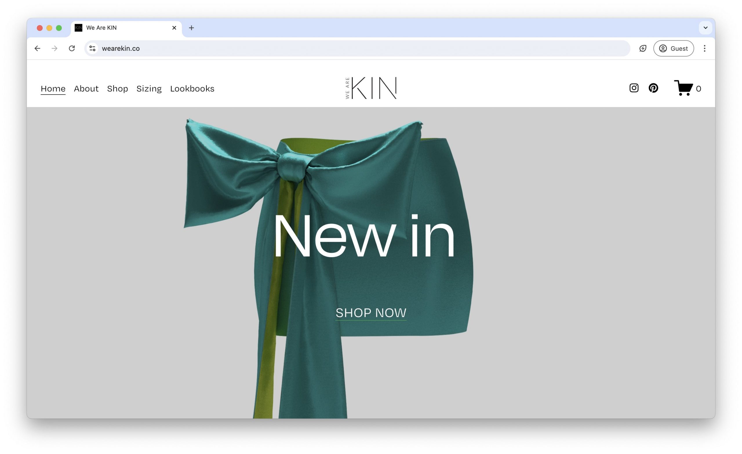 We Are KIN promotes its made-to-order clothing model, supporting slow fashion.