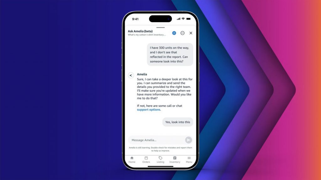 Amazon has launched a beta version of a new AI-powered personal assistant for sellers, Project Amelia.