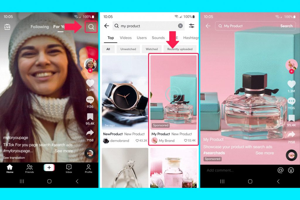 TikTok's new Search Ads Campaign allows brands to target users directly on TikTok’s search results page.