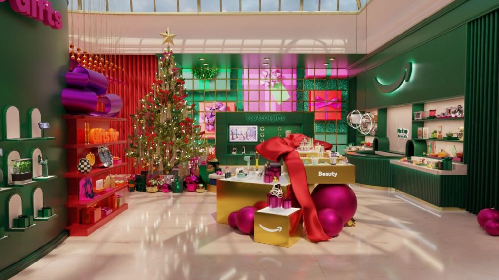 Amazon's new Virtual Holiday Shop offers an immersive 3D shopping experience.