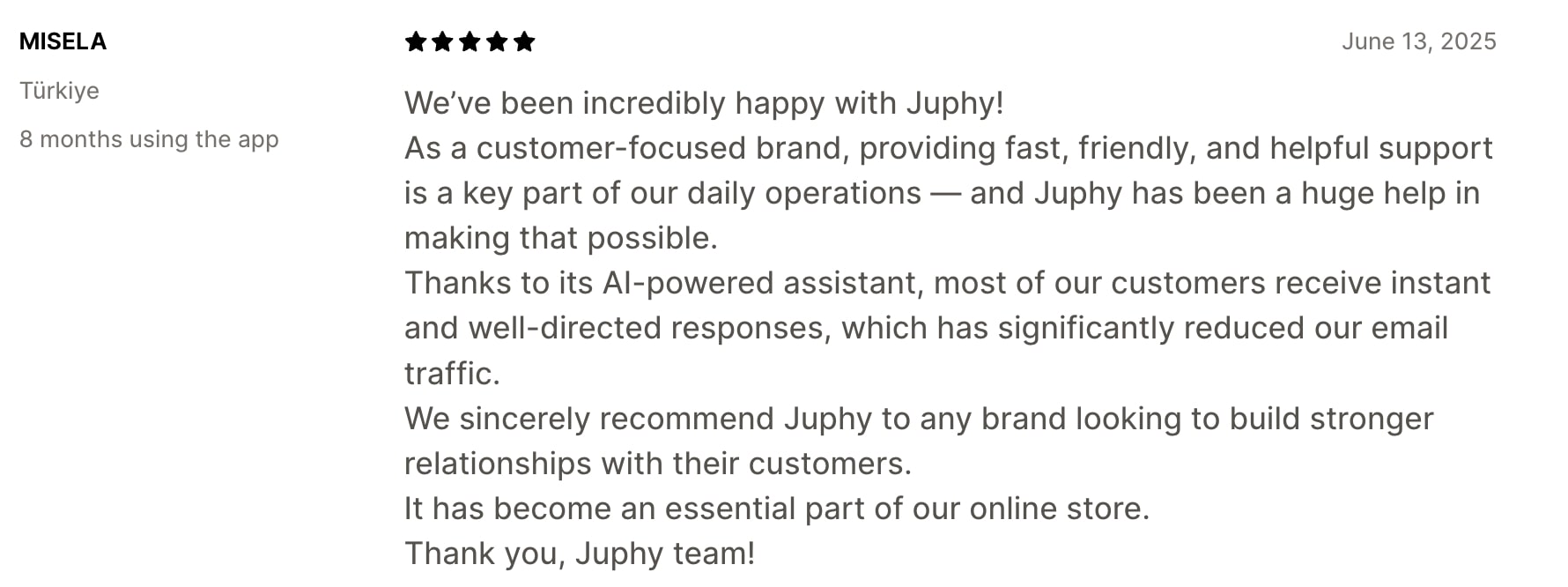 Misela's Juphy review
